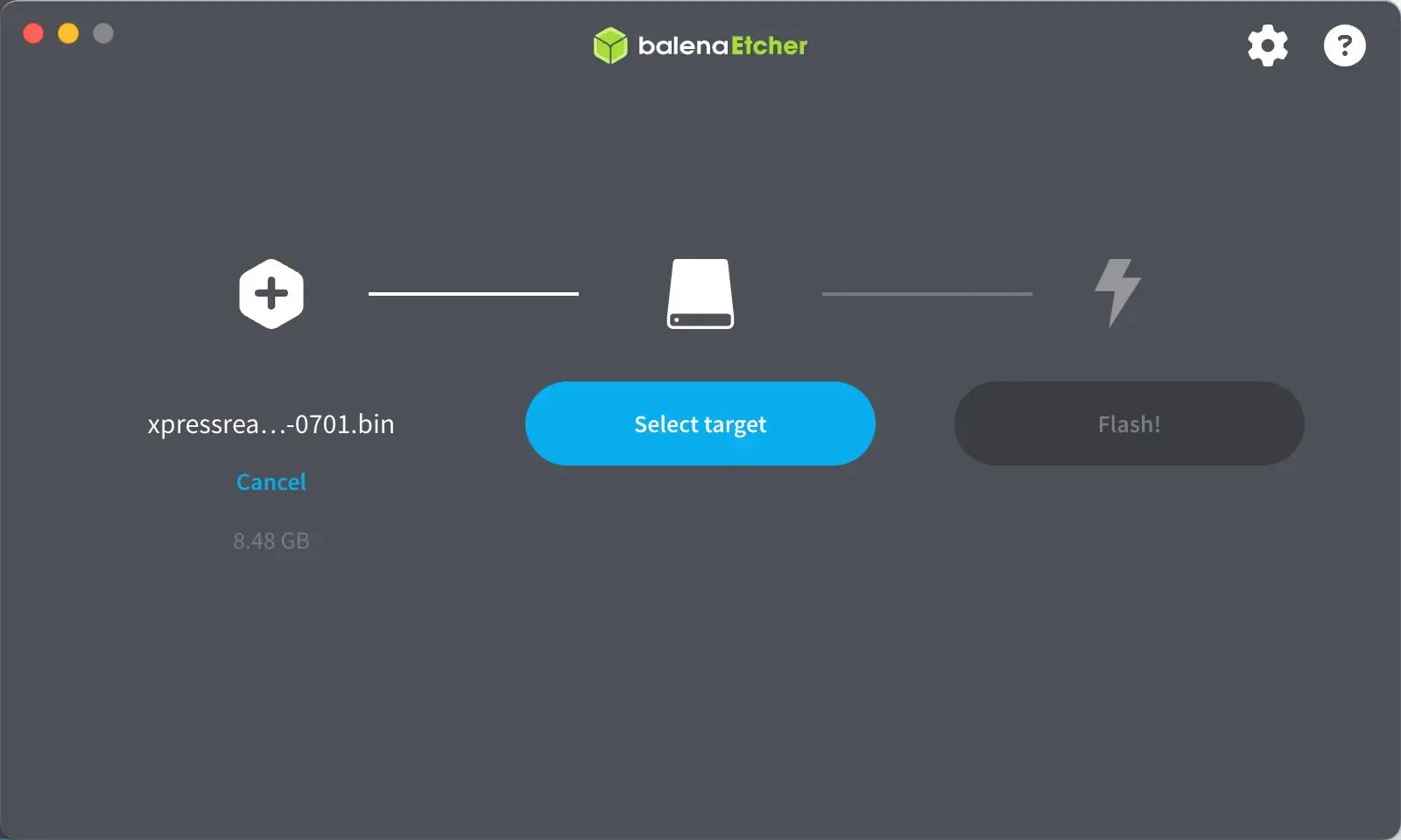 Etcher Select File