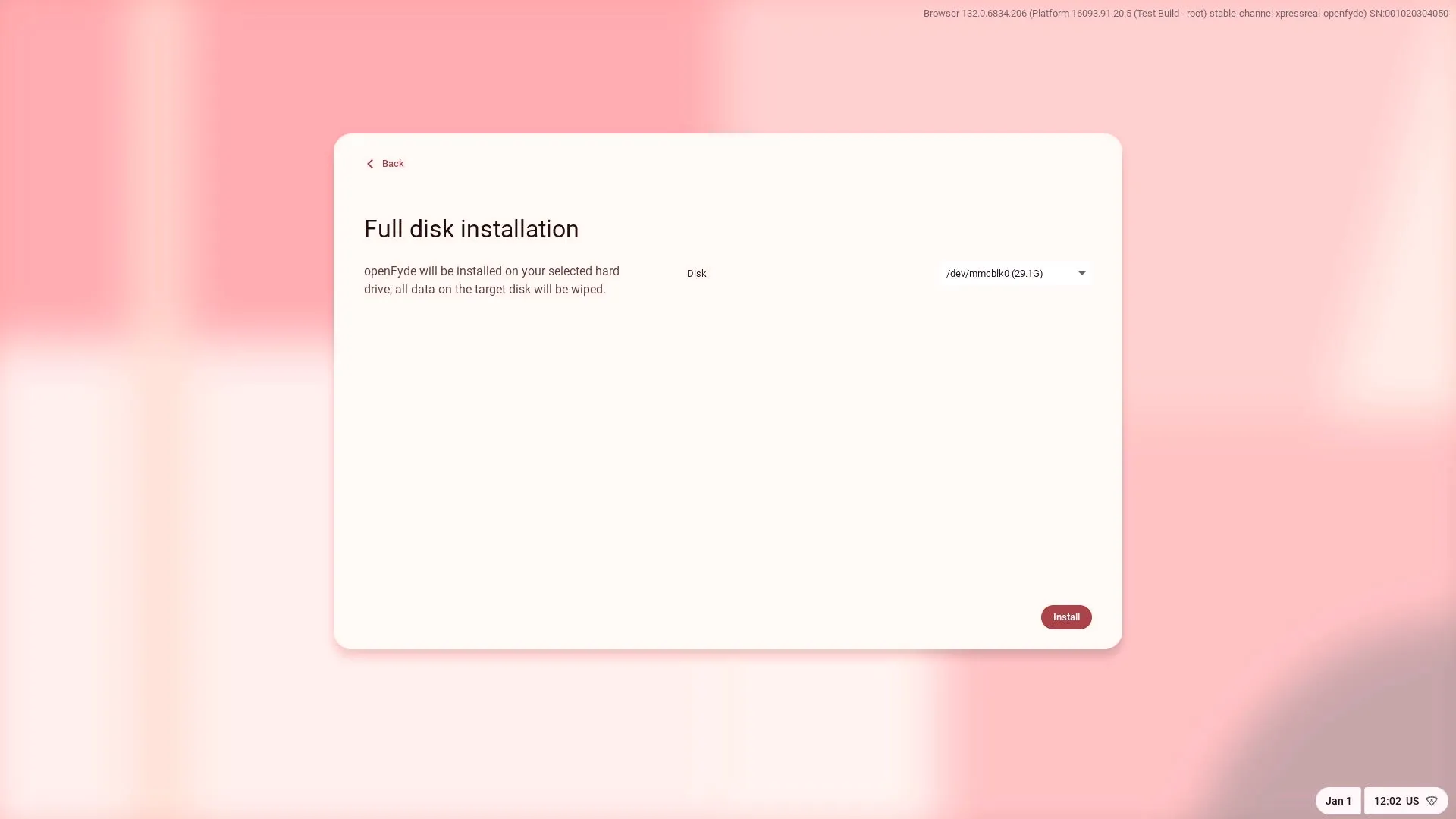 installation target