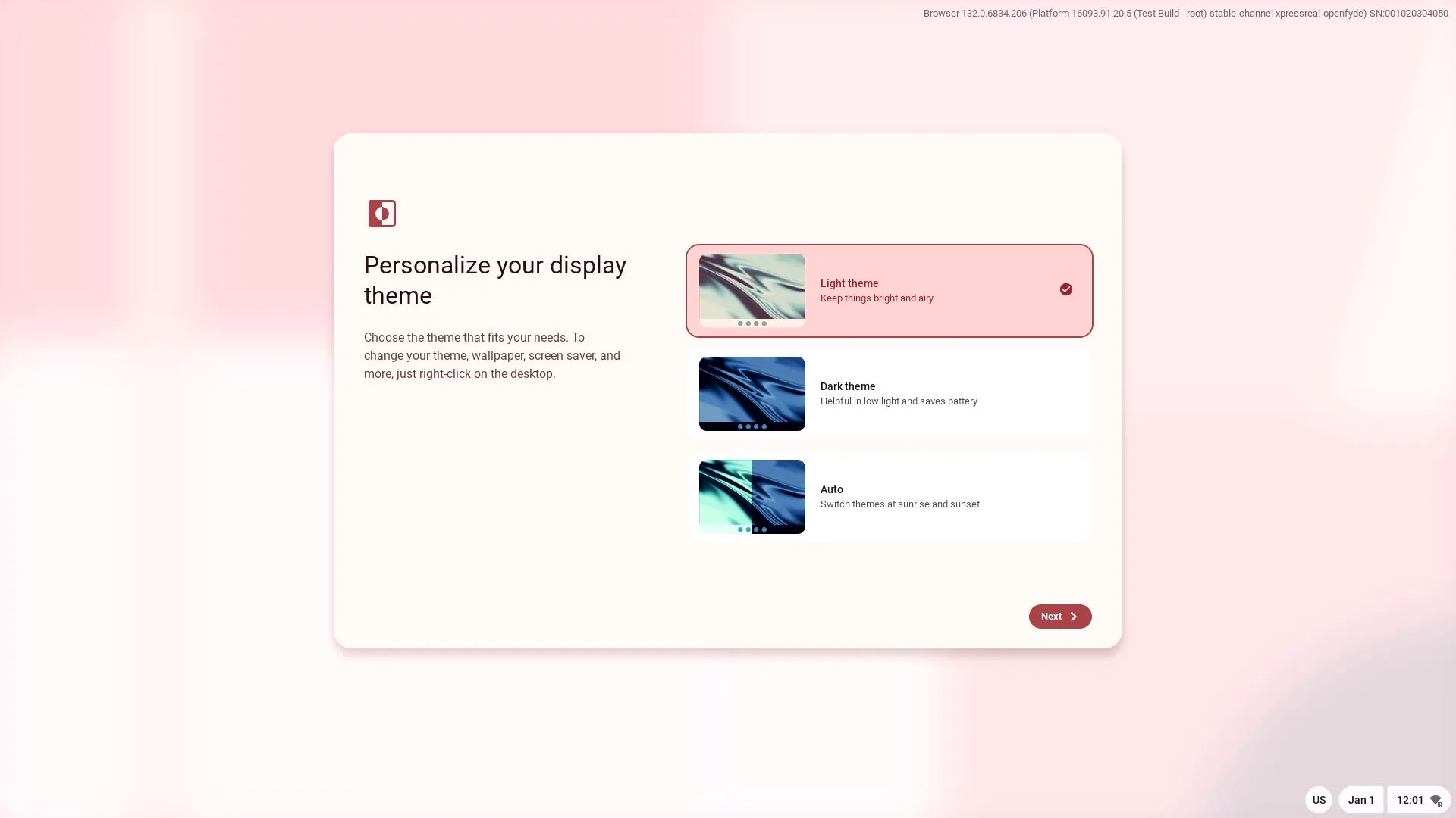 select theme